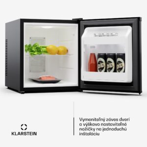 Klarstein Matterhorn 28, mini chladnička, 28 litrov, 35 dB, kompaktná, uzamykateľná