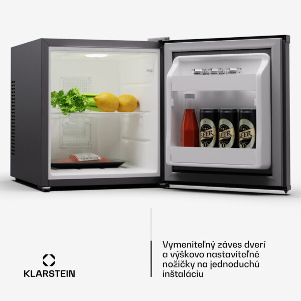 Klarstein Matterhorn 28, mini chladnička, 28 litrov, 35 dB, kompaktná, uzamykateľná