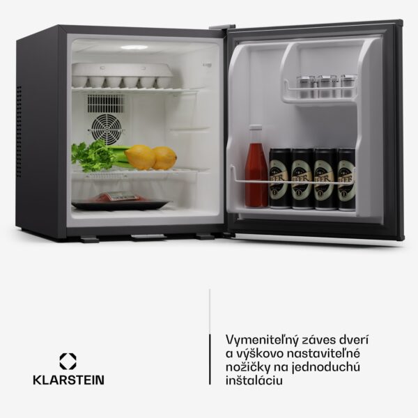 Klarstein Matterhorn 44, mini chladnička, 44 litrov, 35 dB, kompaktná, uzamykateľná