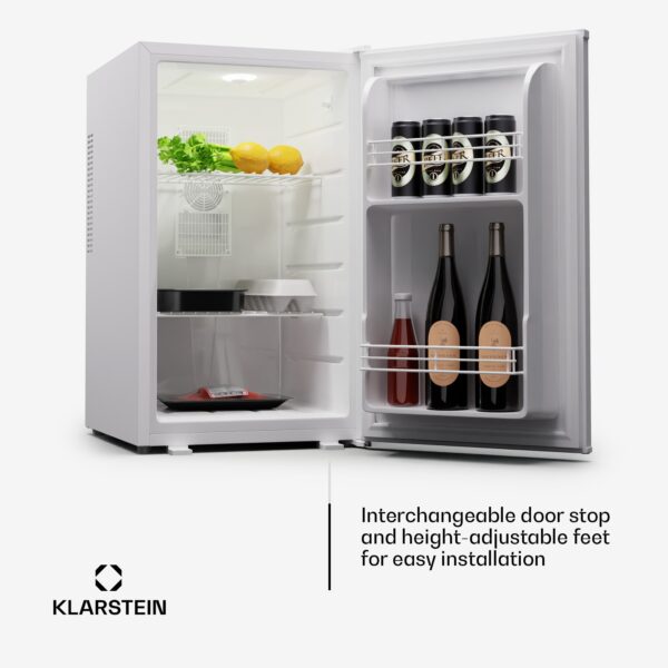 Klarstein Matterhorn 68, mini chladnička, 68 litrov, 35 dB, kompaktná, uzamykateľná