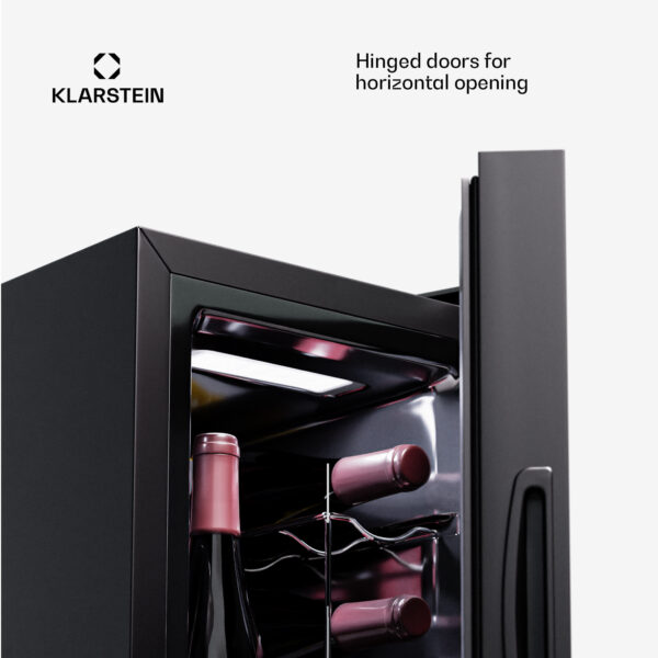 Klarstein Shiraz 8 Uno, vertikálna chladnička na víno, 8 fliaš, 8 - 18 °C, dotykové ovládanie - Image 2