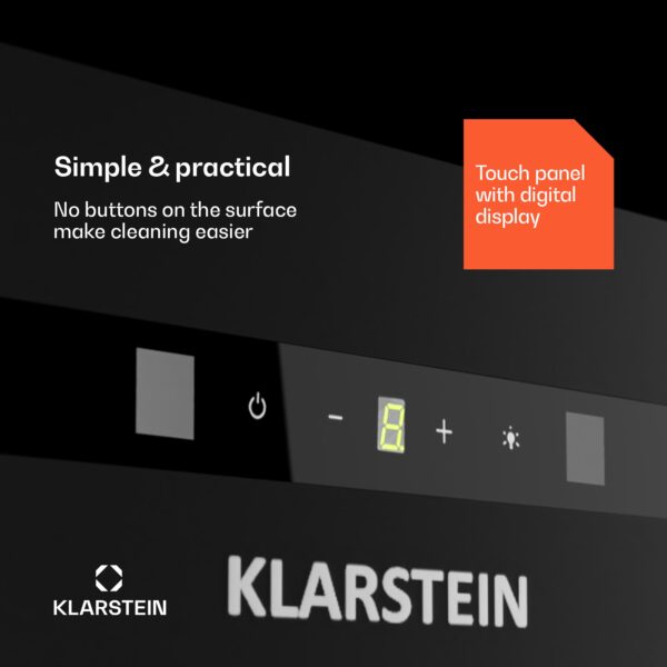 Klarstein Paolo 72 vstavaný Digestor 72 cm 520 m³/h LED Touch A++ - Image 2