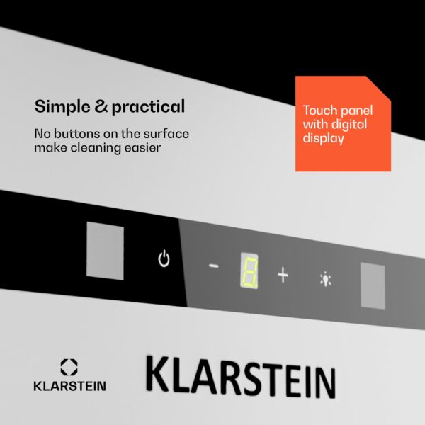 Klarstein Paolo 72 vstavaný Digestor 72 cm 520 m³/h LED Touch A++ - Image 2