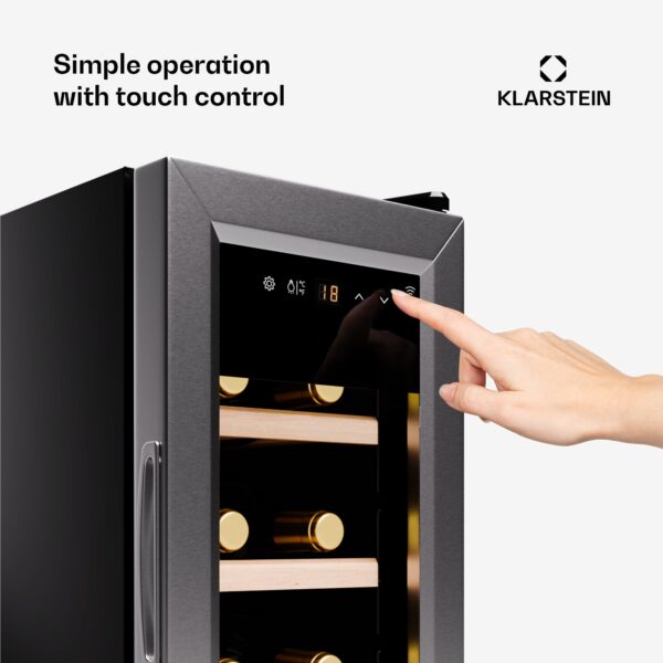 Klarstein Shiraz Premium Smart, Chladnička na víno, 12 Slim na 12 fliaš - Image 2