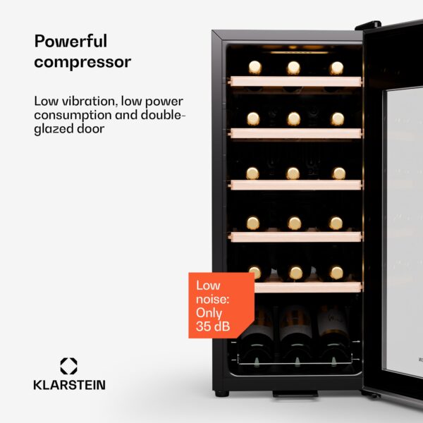 Klarstein Shiraz Premium Smart 18, Chladnička na víno na 18 fliaš - Image 3
