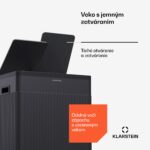 Klarstein Grama 40, pedálový kôš, 40L / 2x20L, bezhlučný, PP plast, retro - Image 2