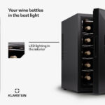 Klarstein Silent Vino 18 Uno, chladnička na víno, 46 l / 18 fliaš, 5-18 °C, dotykové - Image 2