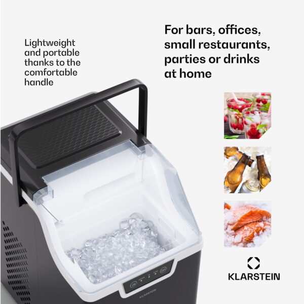 Klarstein Stroj na výrobu kociek ľadu, Wallberg Nugget Ice Maker - Image 2