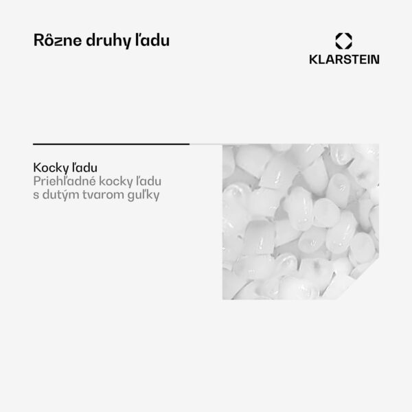 Klarstein Icefestival, výrobník ľadu, 12 kg/24 h, guľôčky, nehrdzavejúca oceľ - Image 2