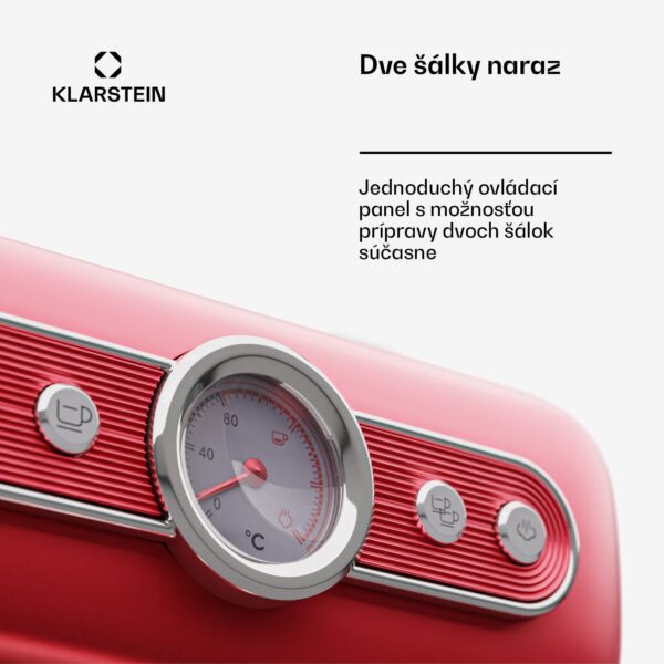 Klarstein Espressionata Evo, pákový kávovar, 950 W, 19 bar, 1,2 l, 2 šálky - Image 3