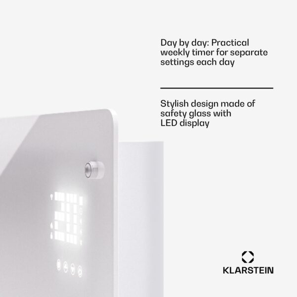 Klarstein Bornholm Smart 2500, konvektor, 2500W, WiFi, LED, IP24 - Image 3
