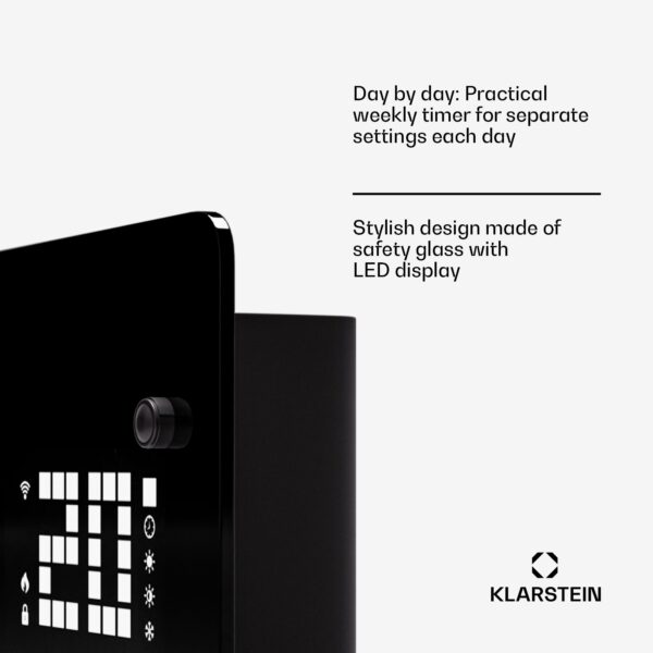 Klarstein Bornholm Smart 2500, konvektor, 2500W, WiFi, LED, IP24 - Image 3
