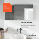 Klarstein Marvel Mirror 720, infračervený ohrievač, 720 W, týždenný časovač, zrkadlo - Image 2