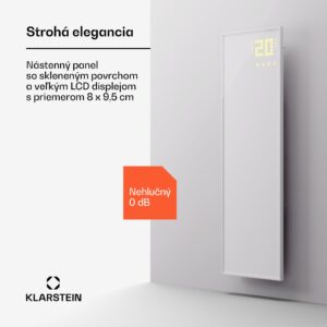 Klarstein Wonderwall Smart Bornholm, infražiarič, 30 x 100 cm, 320 W, aplikácia