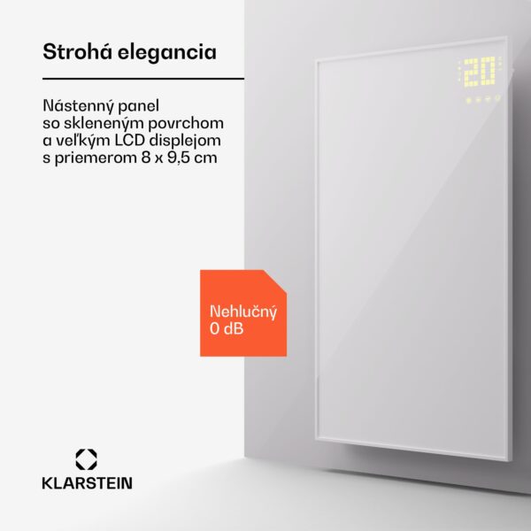 Klarstein Wonderwall Smart Bornholm, infražiarič, 60 x 100 cm, 800 W, aplikácia