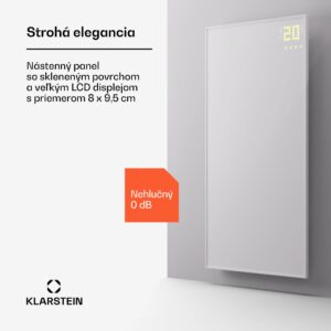 Klarstein Wonderwall Smart Bornholm, infražiarič, 60 x 120 cm, 1200 W, aplikácia