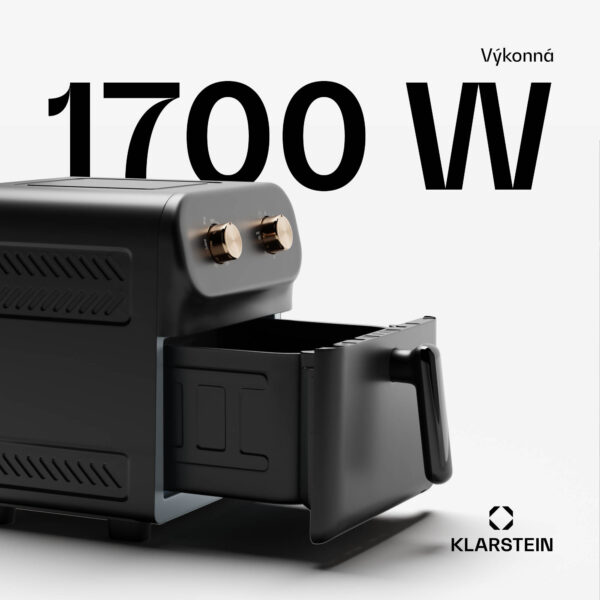 Klarstein AeroCrisp 6, teplovzdušná fritéza, 1700 W, 6 litrov, otočné gombíky