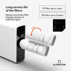 Klarstein PureLine 400, filtračný systém, reverzná osmóza, 400 GPD / 1500 L/d