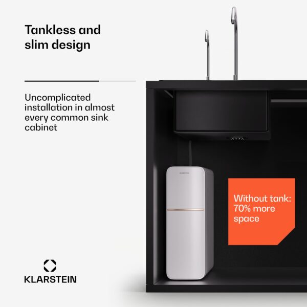 Klarstein PureLine 800, filtračný systém, reverzná osmóza, 800 GPD / 3000 L/d - Image 2