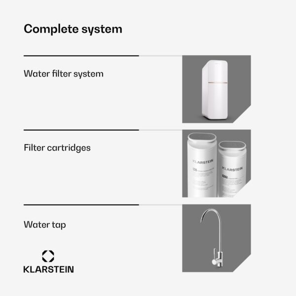Klarstein PureLine 800, filtračný systém, reverzná osmóza, 800 GPD / 3000 L/d - Image 3