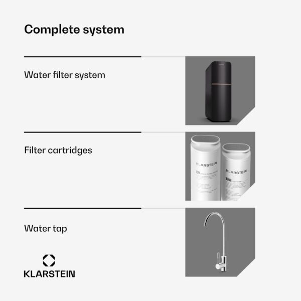 Klarstein PureLine 800, filtračný systém, reverzná osmóza, 800 GPD / 3000 L/d - Image 3