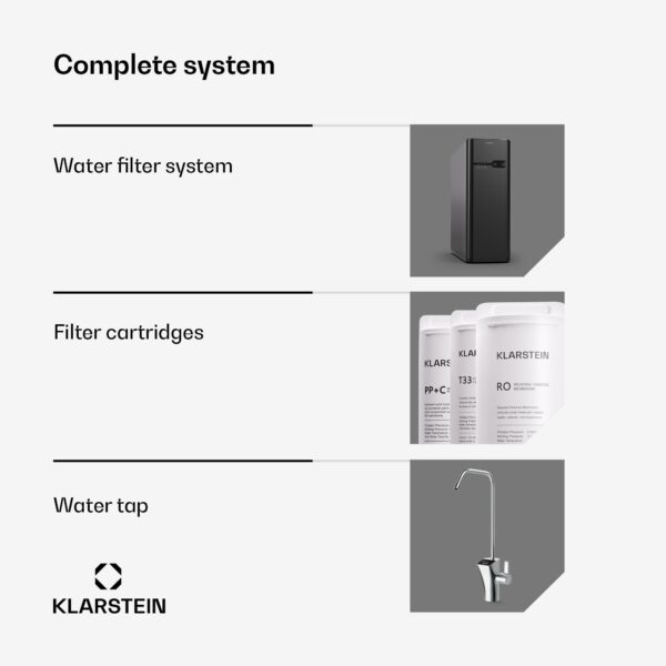 Klarstein PureFina 600, filtračný systém, reverzná osmóza, 600 GPD / 2270 L/d - Image 3