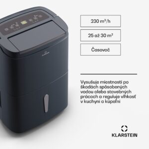 Klarstein DryFy Pro Connect Smart, Odvlhčovač vzduchu, WiFi, Kompresný, 30l/d, 25-30m²