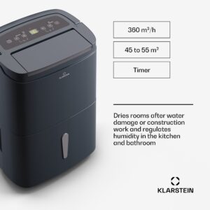 Klarstein DryFy Connect 50 Smart, Odvlhčovač, WiFi, Kompresia, 50l/d, 45-55m²