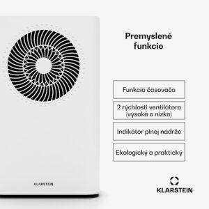 Klarstein CircleDry Smart 16 L odvlhčovač vzduchu, 16 L/deň, 290 W, 32 m², WiFi, časovač, filter