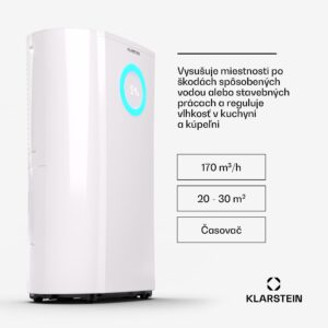 Klarstein Odvlhčovač DryFy Pro 20 Kompresný 20l/d 20-30m²