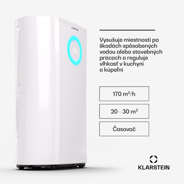 Klarstein Odvlhčovač DryFy Pro 20 Kompresný 20l/d 20-30m²