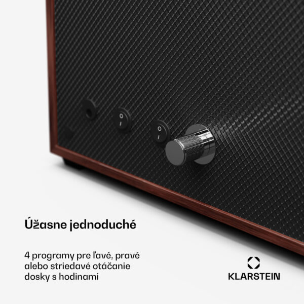 Klarstein Brienz 6, naťahovač hodiniek, 6 hodiniek, 4 režimy, drevený vzhľad, modré vnútorné osvetlenie - Image 2