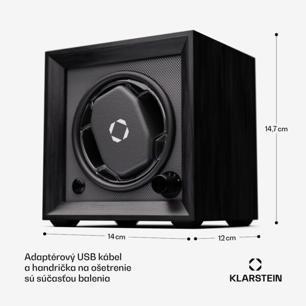 Klarstein Brienz 1, naťahovač hodiniek, 1 hodinky, 4 režimy, drevený vzhľad, modré vnútorné osvetlenie - Image 3