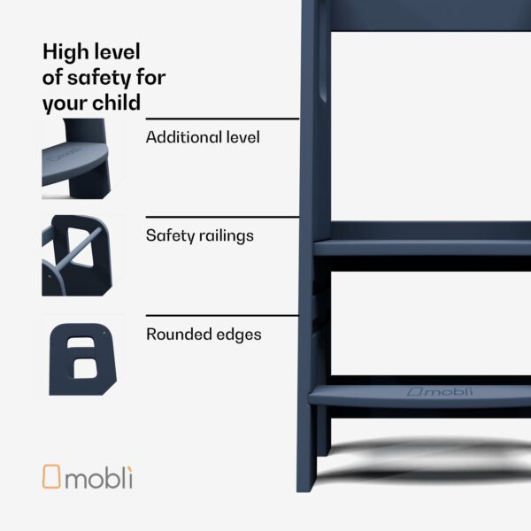 Mobli Ully Montessori, učebná veža, MDF, 40,5 x 86 x 38 cm, výškovo nastaviteľná