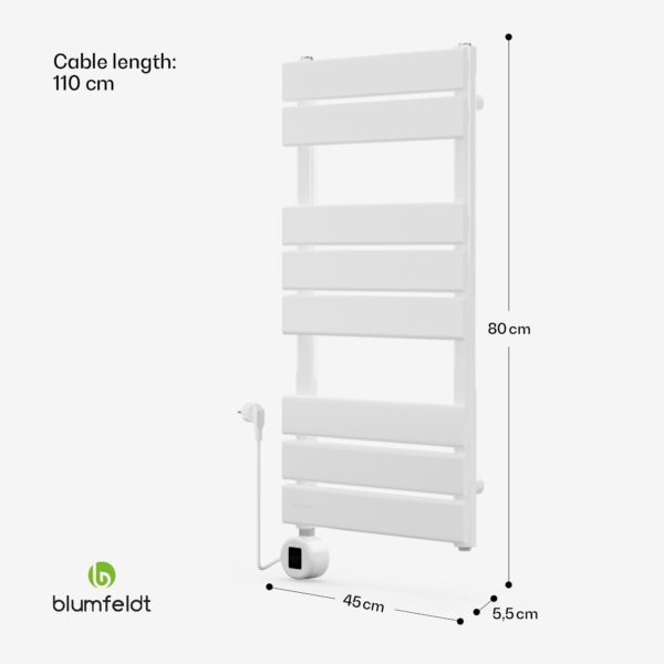 Blumfeldt Fairmont Smart, radiátor, 80 x 45 cm, 600 W - Image 3