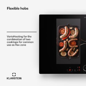 Klarstein Delicatessa 77 Flex vstavaná indukčná varná doska 4 zóny 7000 W sklokeramika
