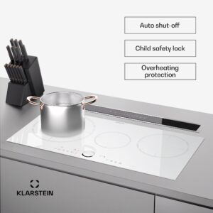 Klarstein Delicatessa 80, vstavaná indukčná varná doska, 3 zóny, 6000 W, Paella zóna, sklokeramika