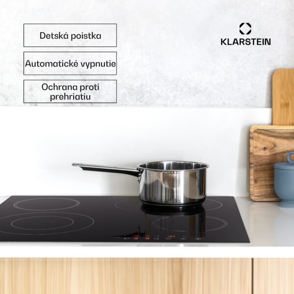Klarstein Virtuosa 4, varná doska, 60 cm, 6500 W, dvojzónová, Pluszone, časovač, sklokeramika - Image 3