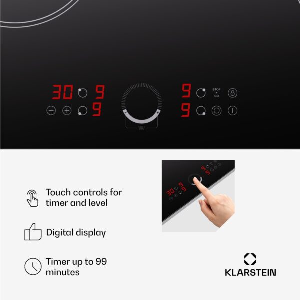 Klarstein Virtuosa 90 sklokeramická varná doska - Image 2