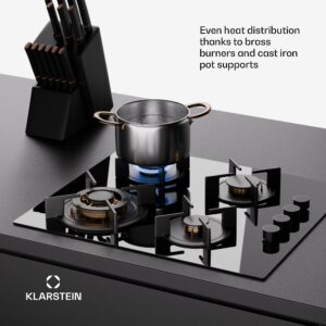 Klarstein Goldflame 4, plynová varná doska, 4 horáky