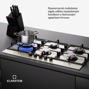 Klarstein Victoria Chef Edition, plynová varná doska, 5 zón