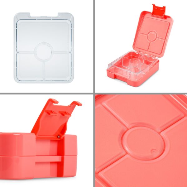 Klarstein schmatzfatz easy Snackbox, 4 priehradky, 18 x 15 x 5 cm - Image 3