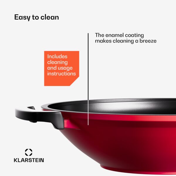 Wok Klarstein Jersey - červený