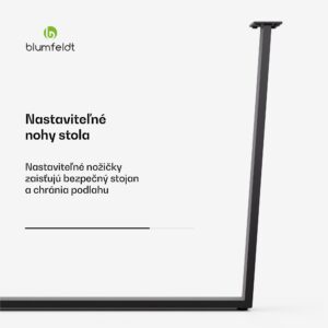 Blumfeldt Ayr Table Legs, Nohy stola 72 x 72 cm, kov