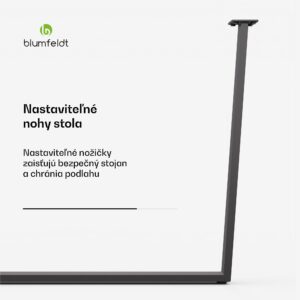 Blumfeldt Ayr Table Legs, Nohy stola 62 x 72 cm, kov
