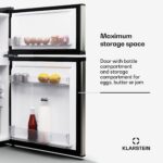 Klarstein Big Daddy Cool, chladnička s mrazničkou, 61/25 l, 2 úrovne, nehrdzavejúca oceľ - Image 2