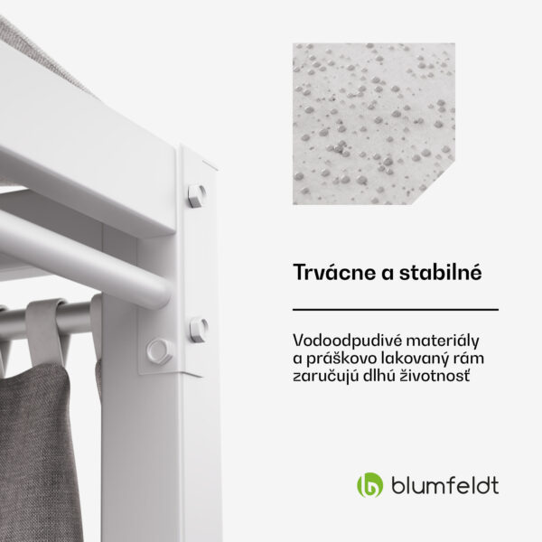 Blumfeldt Eremitage Triple trojité ležadlo, ochrana pred slnkom, až pre 3 osoby, hliníkový rám, odolné voči poveternostným vplyvom - Image 3
