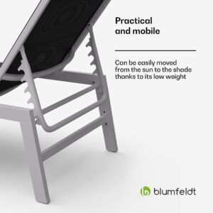 Blumfeldt Lounger Renazzo XXL, lehátko, nosnosť 160 kg, 5-stupňové nastavenie, vodoodpudivé