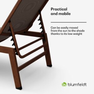 Blumfeldt Lounger Renazzo, lehátko, nosnosť 160 kg, 5-stupňové nastavenie, vodoodpudivé, jednoduché čistenie