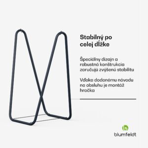 Blumfeldt SwayStation Curve  rám hojdacej siete, odolný proti korózii, odolný proti poveternostným vplyvom, vnútorný/ vonkajší priestor, do 100 Kg